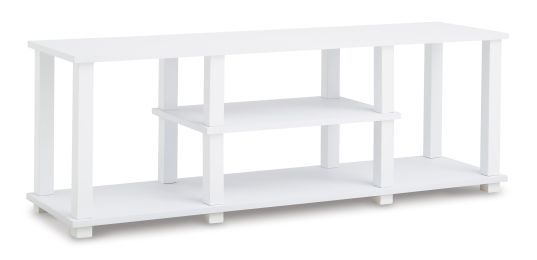 Ashley Baraga 48" White Contemporary TV Stand W410-10