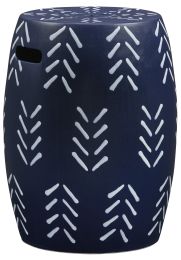 Ashley Genemore Navy/White Contemporary Stool A3000623