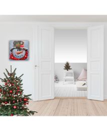 Lighted Canvas: Snowman Advent Calendar