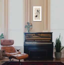 "Music" by Marla Rae; Ready to Hang Framed Print; White Frame