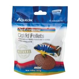 Aqueon Cichlid Food Color Enhancing 4.5 Ounces Color