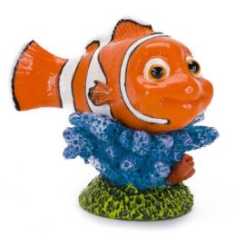 Disney Nemo On Coral Aquarium Statue Blue; Green; Orange Mini