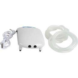 Penn-Plax Air Charger Aquarium Air Pump 2 Outlets White