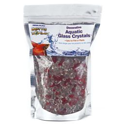 Penn-Plax Betta World Aquatic Glass Crystal Dcor Crystal Sand White; Red 12.5 oz