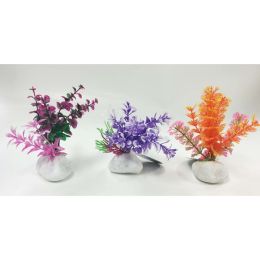 Penn-Plax Rock Aquarium Plant Style Assorted 6 in
