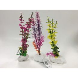 Penn-Plax Rock Aquarium Plant Style Assorted 12 in