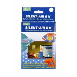 Penn-Plax Silent Air B11 Battery Aquarium Air Pump Blue