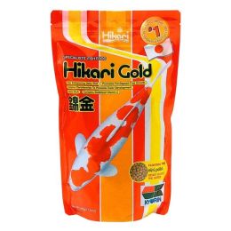 Hikari USA Gold Color Enhancing Pellet Fish Food for Koi and Pond Fishes 17.6 oz Mini
