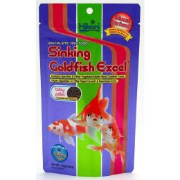 Hikari USA Sinking Goldfish Excel Pellets Fish Food 3.8 oz Baby