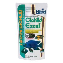 Hikari USA Cichlid Excel Pellets Fish Food 8.8 oz Medium