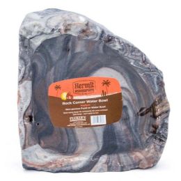 Flukers Hermit Crab Rock Corner Water Bowl Assorted 6 in Medium