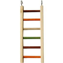 A and E Cages Happy Beaks Wooden Hanging Ladder Bird Toy MD 14in