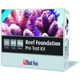 Red Sea Reef Foundation Pro Test Kit Calcium: 75 tests KH-Alkalinity: 75 tests Magnesium: 60 tests