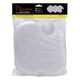 Aquatop Replacement Filter Sponge for CF Series Filters For CF-500UV White 3 Pack