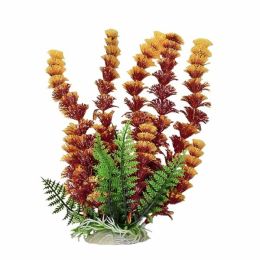 Aquatop Cabomba Aquarium Plant with Weighted Base Fire 12 in