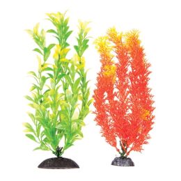Aquatop Aquarium Plants Orange, Green, 1ea/10 in, 2 pk