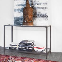 Studio Designs Home Camber Modern 47" (Color: Gray, Material: Steel / Glass)